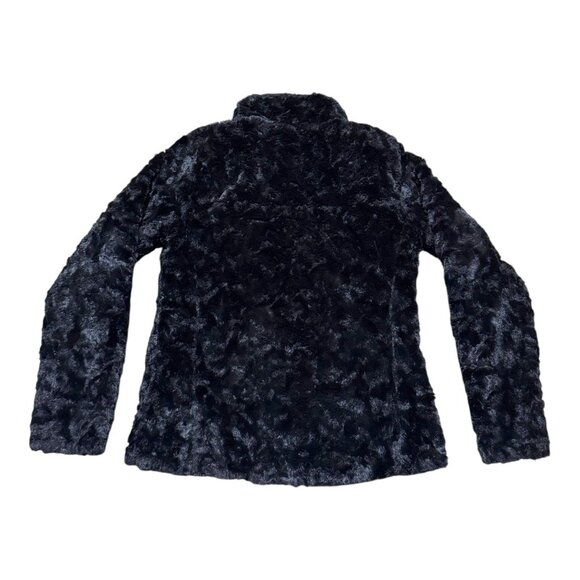 The North Face Womens Fleece Reversible Jacket S Black Polyester Mossbud Swirl - Picture 3 of 7